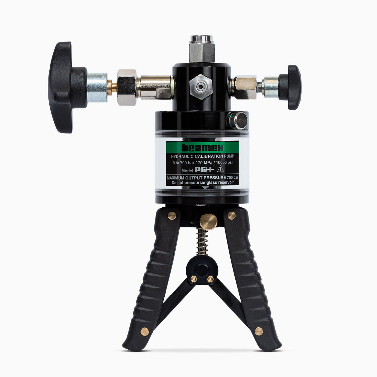 Hydraulic calibrator on a white background