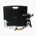 Beamex equipment kit with black carrying case, spray gun, and accessories on a white background