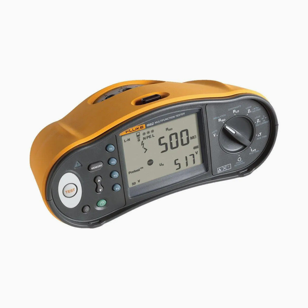 Fluke multimeter on a white background